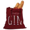 My Blood Type is Gin Red Canvas Tote Bag view 1