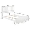 AFI, Richmond Queen Foundation Bed with Matching Footboard, White view 2