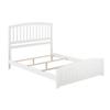 AFI, Richmond Queen Foundation Bed with Matching Footboard, White view 4