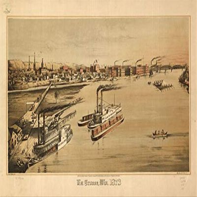 16" x 24" 1873 Map of La Crosse Wisconsin