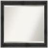 Amanti Art Black Bathroom Mirror for Over Sink, 30x42 Rustic Pine Black Rectangle Vanity Mirror, Large Rustic Farmhouse Wood Frame, Hangs Horizonally and Vertically, Bathroom Wall Decor, Beveled Edge view 1