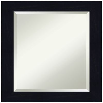Amanti Art Blue Bathroom Mirror for Over Sink, 24x20 Shiplap Navy Rectangle Vanity Mirror, Small Rustic Farmhouse Wood Frame, Hangs Horizonally and Vertically, Bathroom Wall Decor, Beveled Edge