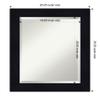 Amanti Art Blue Bathroom Mirror for Over Sink, 24x20 Shiplap Navy Rectangle Vanity Mirror, Small Rustic Farmhouse Wood Frame, Hangs Horizonally and Vertically, Bathroom Wall Decor, Beveled Edge view 4
