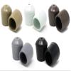 100 Pack Chair Leg Caps for Party Rental Style Plastic Folding Chairs, Fits 3/4 Inch Dia. Frame, Protect Floors Brown view 2
