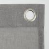 Archaeo Slub Textured Linen Blend Grommet Top Curtain, 52" x 84", Gray view 4