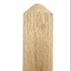 Highland Manor Wood Products Round Tapered Corner Guard Both Ends Turned - 48" Tall x 1 3/8" Wide with 90-Degree Notch - Unfinished Wood Corner Protectors for Walls (1 Guard) (Red Oak) view 1