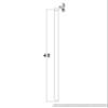 Highland Manor Wood Products Round Tapered Corner Guard Both Ends Turned - 48" Tall x 1 3/8" Wide with 90-Degree Notch - Unfinished Wood Corner Protectors for Walls (1 Guard) (Red Oak) view 3