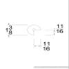 Highland Manor Wood Products Round Tapered Corner Guard Both Ends Turned - 48" Tall x 1 3/8" Wide with 90-Degree Notch - Unfinished Wood Corner Protectors for Walls (1 Guard) (Red Oak) view 4