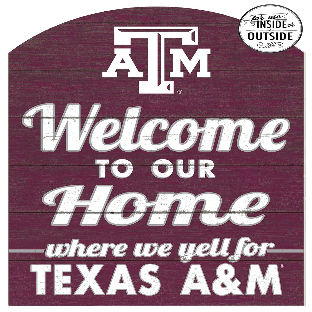 KH Sports Fan Texas A&M Aggies 22"x16" inOutdoor Marquee Sign, Team Color