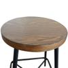 Carolina Classic Illona 24" Counter Height Stool Elm Black (Set of 2) view 3