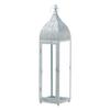Accent Plus 10018512 Large Silver Moroccan Style Lantern, Multicolor view 1