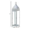 Accent Plus 10018512 Large Silver Moroccan Style Lantern, Multicolor view 2