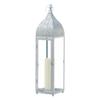 Accent Plus 10018512 Large Silver Moroccan Style Lantern, Multicolor view 3