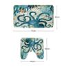 Amagical Sea World Pattern 3 Piece Bathroom Mat Set Shower Curtain Animal Octopus Print Non Slip Blue Bath Mat Pedestal Rug Lid Fabric Waterproof Shower Curtain with 12 Hooks view 3