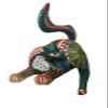 ALKIMIA INC Mexican Alebrije Cat Wood Carving Handcrafted Shelf Sitter Sculpture (Black) view 2