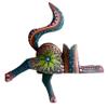 ALKIMIA INC Mexican Alebrije Cat Wood Carving Handcrafted Shelf Sitter Sculpture (Black) view 3