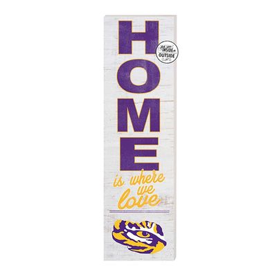 KH Sports Fan LSU Fighting Tigers 10"x35" Indoor Outdoor Home Life Sign, One Size, Team Color