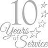10 Years Of Service Tumbler Gifts - 20 oz Royal Blue Personalized Stainless Steel Tumbler Custom Engraved With Clear Lid, Vacuum Insulated For Hot/Cold Beverages Prime view 2