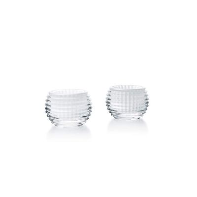 Baccarat Crystal Eye Votive Candle Holder - White - Set of 2