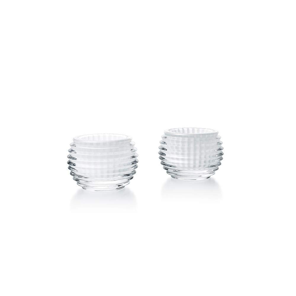 Baccarat Crystal Eye Votive Candle Holder - White - Set of 2