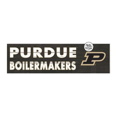 KH Sports Fan Purdue Boilermakers 35"x10" Indoor Outdoor Logo Sign, One Size, Team Color