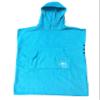 Curve Kids Swimming Robe Surf Beach Poncho in 100% Cotton Hooded Towel w Adjustable Sleeves (Aqua, Child) view 1