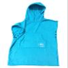 Curve Kids Swimming Robe Surf Beach Poncho in 100% Cotton Hooded Towel w Adjustable Sleeves (Aqua, Child) view 2