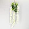 3.6 Feet Long Artificial Fake Wisteria Vine Ratta Hanging Garland Silk Flowers String Home Party Wedding Decor (Package of 12pcs) (White) view 2