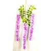 3.6 Feet Long Artificial Fake Wisteria Vine Ratta Hanging Garland Silk Flowers String Home Party Wedding Decor (Package of 12pcs) (Purple) view 2
