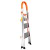 ThxTank Non-Slip 3-Step Aluminum Ladder Folding Platform Stool 330 lbs Load Capacity Orange view 4