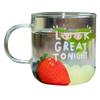 ACEVER Caf Glass Coffee Mug Tea Cup Milk Mug Beer Cup | Microwave and Dishwasher Safe | Birthday and Christmas Gift | 12.5 oz mug (Great Tonight) view 1