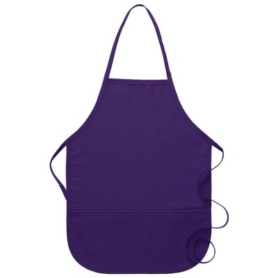 DayStar Apparel 250XL Extra Large Two Pocket Child Bib Apron, Purple