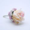 KUKISHOP 2 PCS Wedding Boutonniere Artificial Flower Groom Groomsman Corsage Rose Silk Suit for Wedding Prom Homecoming Champagne view 2