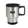 Asti Travel Mug Insulated Quebec Swear In French Expression Funny Gift Idea For Car Novelty Coffee Tea 14oz Commuter Stainless Steel view 2