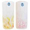  Kirakobo Line Glasses (Red/Orange, Pink) 3.1 inches (8 cm), Sea of Bubbles, Pack of 2 view 1