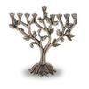 Antique Pomegranate Tree Hanukkah Menorah view 1