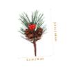 10pcs Artificial Pine Picks with Berries Pinecones Christmas Trees Decoration Stems Flower Arrangements Wreaths view 2