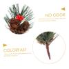 10pcs Artificial Pine Picks with Berries Pinecones Christmas Trees Decoration Stems Flower Arrangements Wreaths view 3