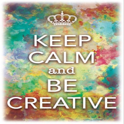 Schatzmix Blechschild Keep Calm & Be Creative Metallschild 20x30 cm Wanddeko Tin-Plate Sign, Multicoloured
