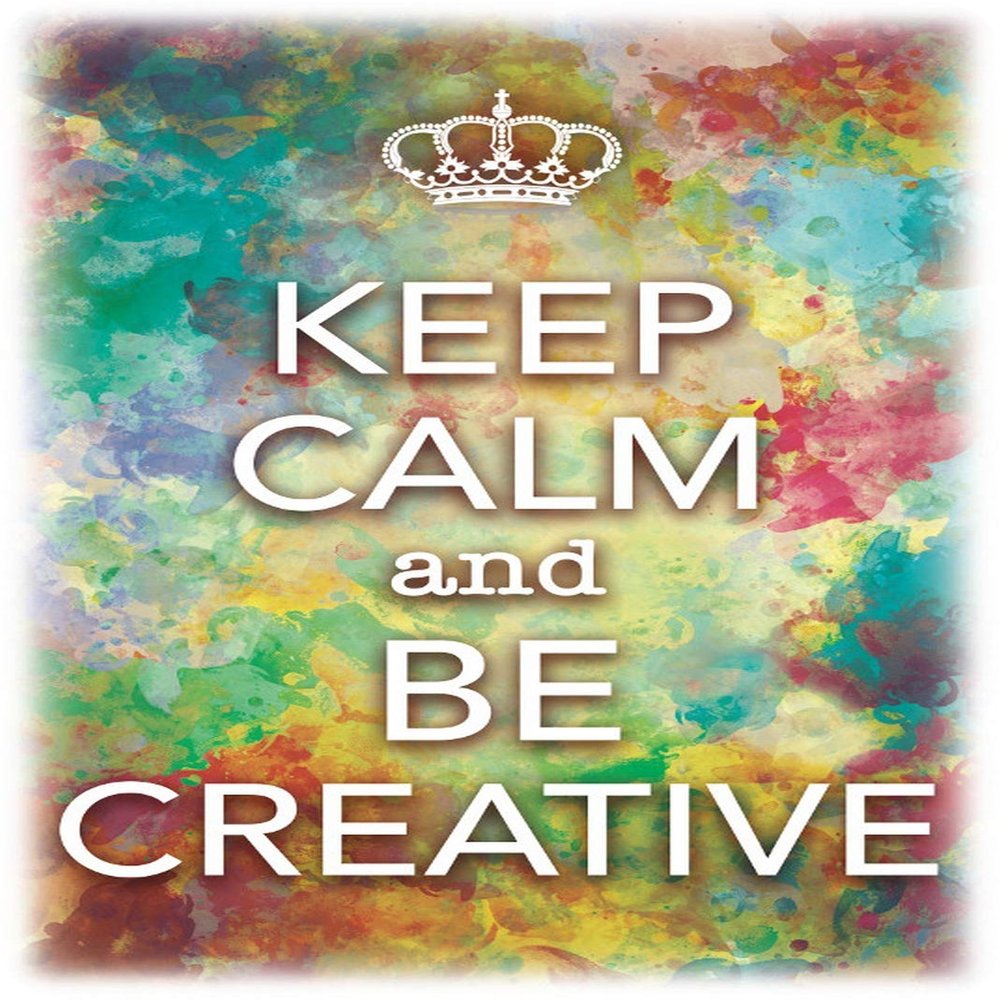 Schatzmix Blechschild Keep Calm & Be Creative Metallschild 20x30 cm Wanddeko Tin-Plate Sign, Multicoloured