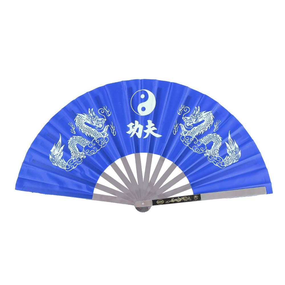 Alomejor Tai Chi Fan,Lightweight Chinese Martial Arts Fan Stainless Steel Construction for Beginners Advanced Practitioners Training Practice Performances