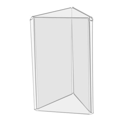 4 Pack Sign Holder 4 x 6 Inch Multi-Sided Triangle Display Literature Frame Table Top Clear Acrylic Advertisement Holder 3 Panel Menu Ad Display Counter by Marketing Holders