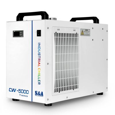 S&A Genuine CW-5000DG Industrial Water Chiller 7L Capacity Cooling Water for 40-100W CO2 Engraving Cutting Machine