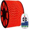 XUNATA 164ft Flexible LED Strip Lights, AC 110-120V 60 LEDs/M Dimmable Waterproof SMD 5050 LED Rope Light with Remote Controller for Party Home Decoration (Red) view 1