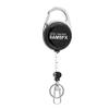 SAMSFX Tape Measure Retractor Fly Fishing Zinger Retractors Carabiner Style Clip on Back Tether Tools Badge Holder (1PC in Pack) view 1