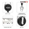 SAMSFX Tape Measure Retractor Fly Fishing Zinger Retractors Carabiner Style Clip on Back Tether Tools Badge Holder (1PC in Pack) view 4