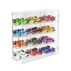 Ikee Design Premium Acrylic Display Case with Mirrored Back, Clear Wall Mounted or Desktop 12 Compartments Display Cabinet Shelves for Collectibles, Small Pop Figures, Jewelry, 10.7 W x 2 D x 10 H in view 3