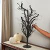 Factory Direct Craft Artificial Black Glitter Twig Tree view 2