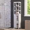 RiverRidge Home Madison Collection Open Shelves-White Linen Tower, view 2