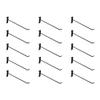 DBM IMPORTS 15 PC 12" Gloss Black Long Grid Wall Metal Hooks Display for Use W/Gridwall Panels view 1